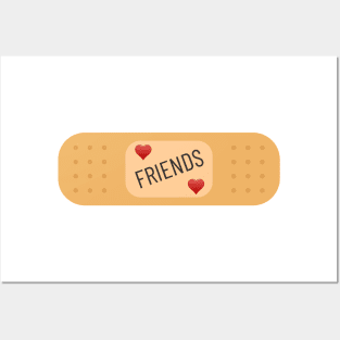 Friends Patch, friend bandaid Posters and Art